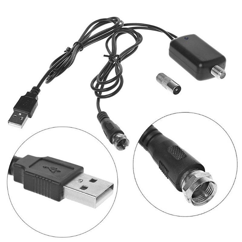 Hobbycarril Digital HD para Cable TV Antena de Fox HD canal 25DB bajo ruido Digital HDTV amplificador de señal Booster d18