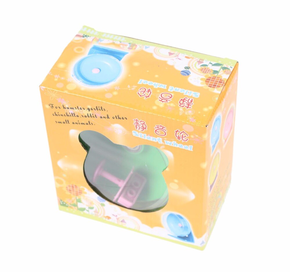 PipiFren Hamster Running Wheel Toy Gerbil Rat Running Exercise Jogging Wheel Plastic Hamster Running Wheel Random Color 11cm