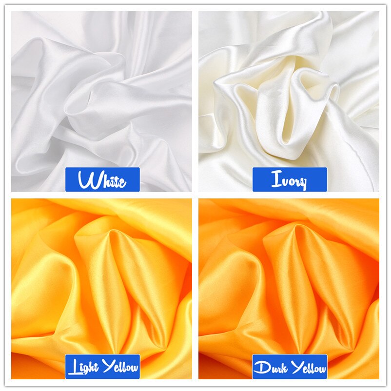 100cm*150cm 16Colors Silks and Satins Fabric Satin Color Butyl Silk Box Lining Lieb Shiny fabrics Clothing Sewing Plain