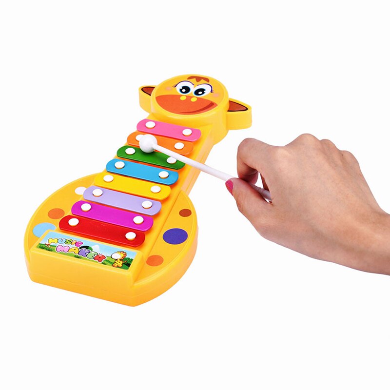 Kids Lawaaimaker Xylofoon Wijsheid Juguetes Muziek Instrument Speelgoed voor Kinderen Mew Baby Kids Baby 8-Note Xylofoon Musical speelgoed