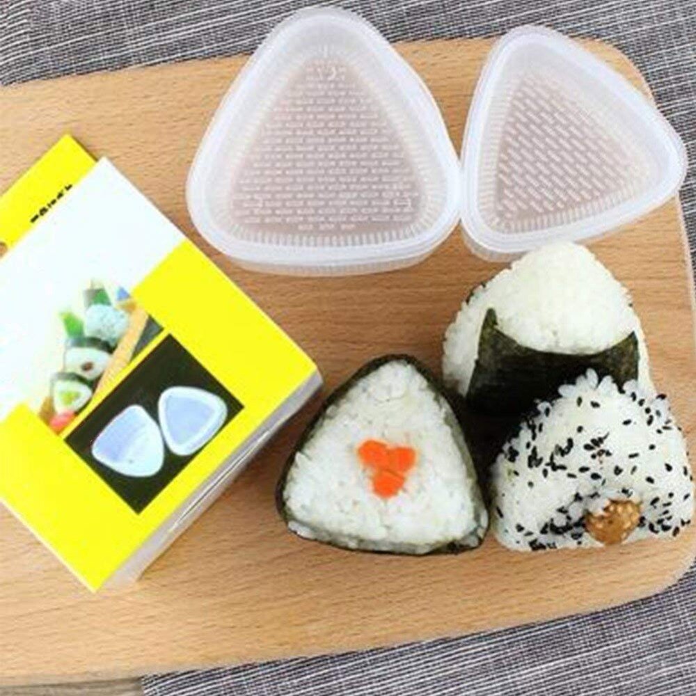 4 Stks/set Driehoekige Sushi Rice Mold Japanse Onigiri Rijst Bal Voedsel Druk Maker Mallen Suishi Set Keuken Bento Accessoires