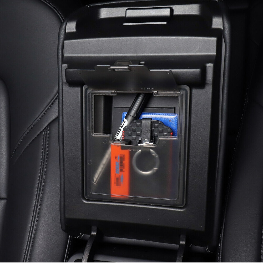 Opberger voor tesla model 3 auto armsteun box opberg organizer containers transparante verborgen houder box vervanging