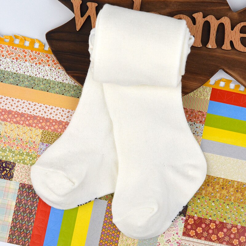 Lente Herfst Peuter Kid Baby Meisje Jongen Warme Kousen Katoen Warme Panty Kousen Broek Broek Panty: Beige / 18m