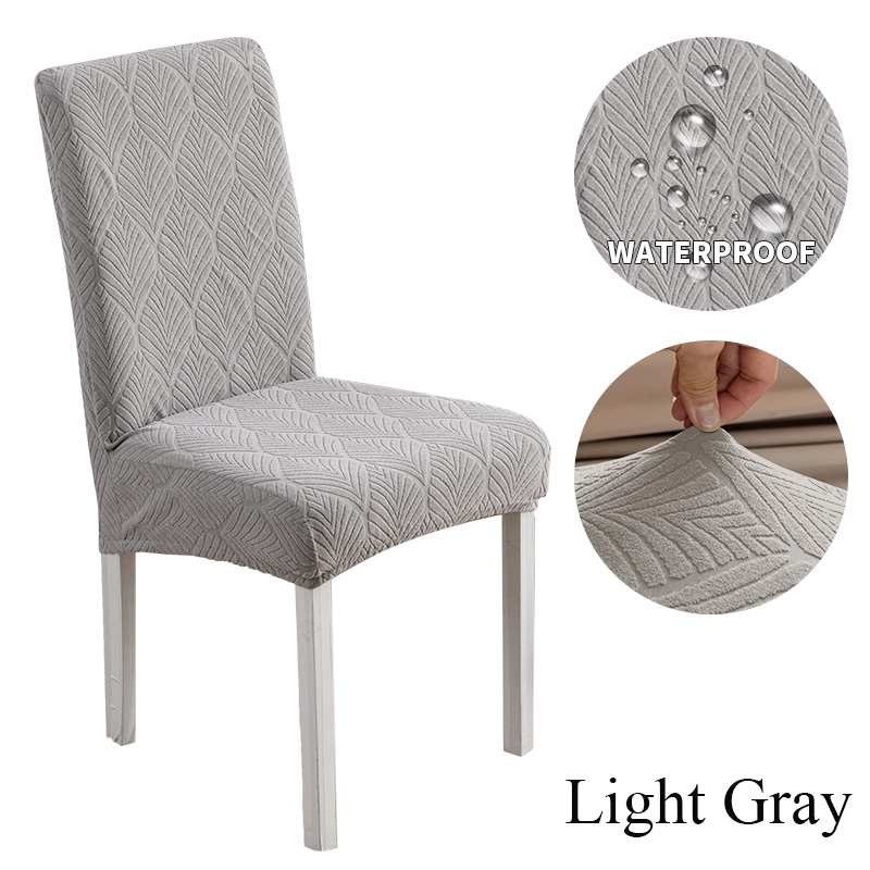 1/2/4/6pcs Waterproof chair cover suitable for all seasons and scenes high elasticity suitable for a variety of chair types.: Light Grey / 60*210cm