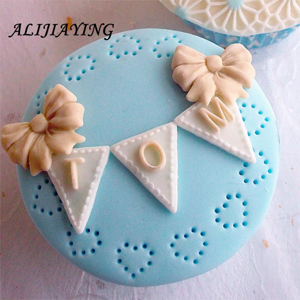 1 Stck Kochen werkzeuge Flagge bilden 26 Englisch Buchstaben Silikon bilden Schokolade Fondant Kuchen Dekorieren Werkzeuge Kuchen Grenze bilden D0153