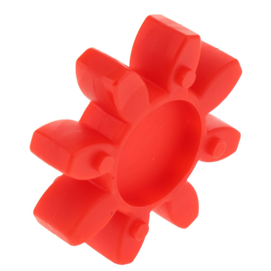 Flexibele koppeling zeskantmat, koppeling rubberen beschermhoes, rood
