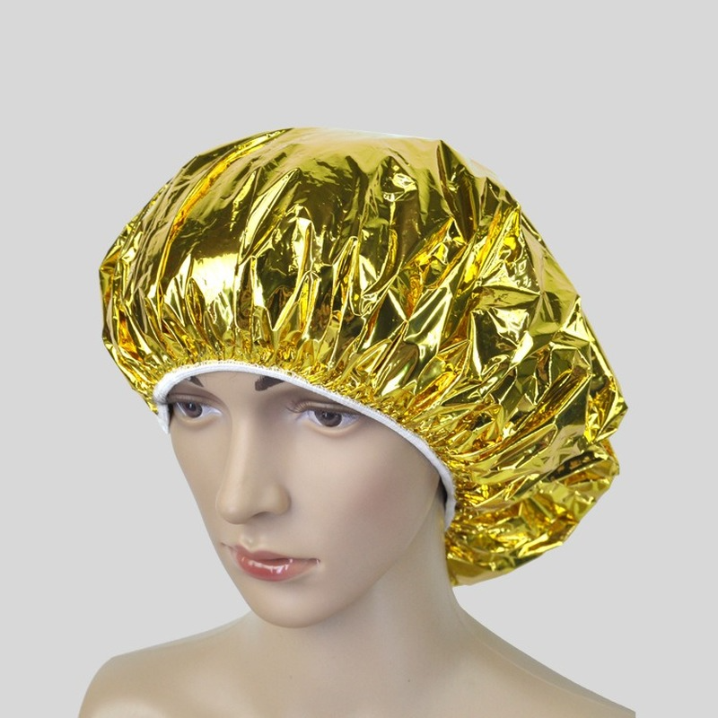 Gorro de papel de aluminio con aislamiento térmico impermeable, desechable, para Spa, peluquería, baño, para hornear, aceite