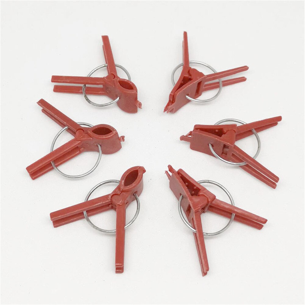 50pc Plastic Plant Support Clips Clamps For Plants Hanging Vine Garden Greenhouse Vegetables Tomatoes Clips Garden Graft Clip