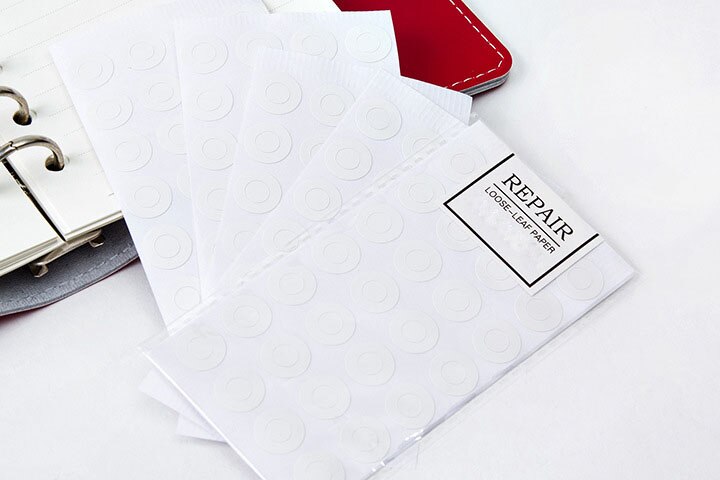 4Pcs 112 Gaten Reparatie Losse Blad Papier Sticker, Bindmiddel Gat Ringen Reparatie Stickers. Herstellen Gat