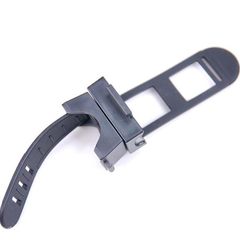 Flashlight Holder Clamp Bicycle Bike Torch Light Mounting Bracket Soft Rubber Adjustable Bicycle Handlebar Light Holder Clip