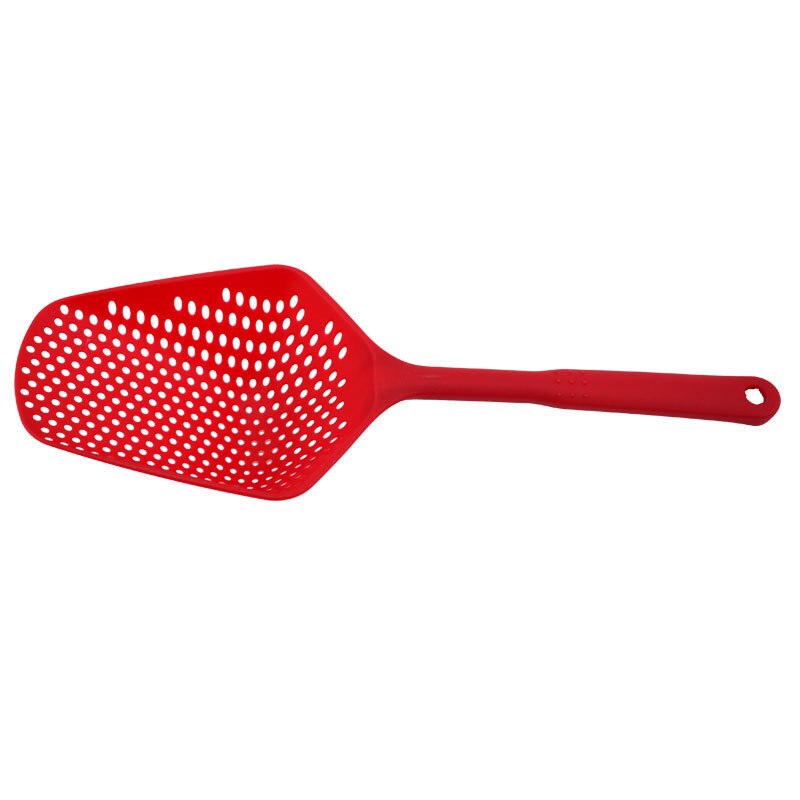 PP big scoop plastic mesh screen for oil leakage: Red