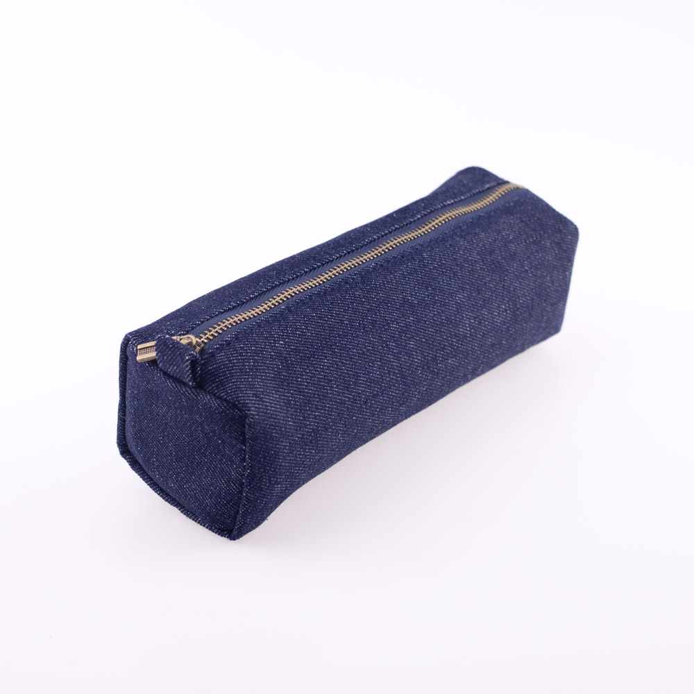 Large Capacity Pencil Case Pen bag Canvas pen pouch Denim pencilcase Pencil Box Stationery School Supplies: denim