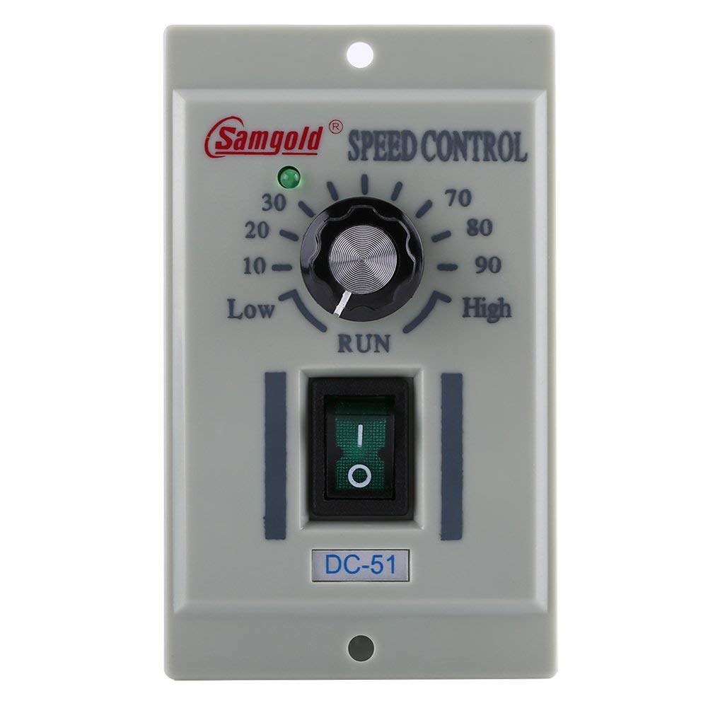 AC 110V Input DC 24V-90V Output DC Motor Speed Controller Switch Electric Speed Regulator for Permanent Magnet 400W DC-51