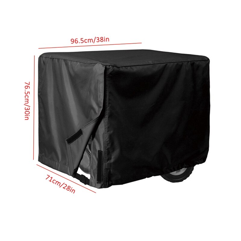 Generator Cover Oxford Cloth Waterprooft Anti-UV Dustproof Protective Shield for Outdoor Garden Patio Windproof Covers