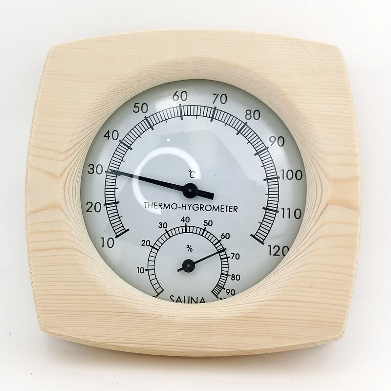 Fremragende sauna værelse træ termometer hygrometer hygrotermograf temperatur instrument: Default Title