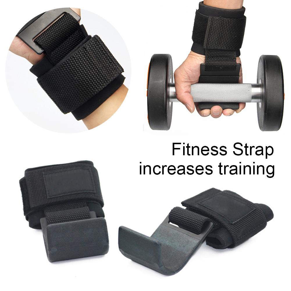 2 stücke Handgelenk Unterstützung Gewichtheben Training Gewichtheben Handschuhe Fitness Harte Pull-ups Hilfs Gürtel Booster Haken Handgelenk Handschuhe