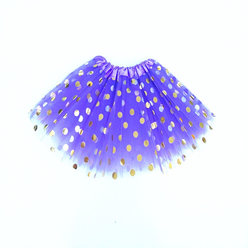 Babymeisjes tutu rokje kinderen peuter stippen blauwe tutu: Lavendel