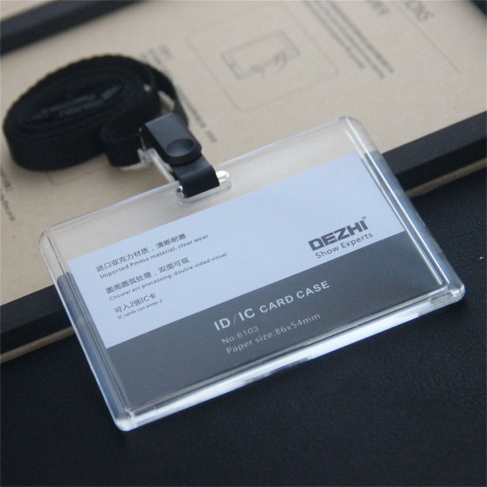 ID-kortholder med snor - Justerbar - For ansatte: Grønn