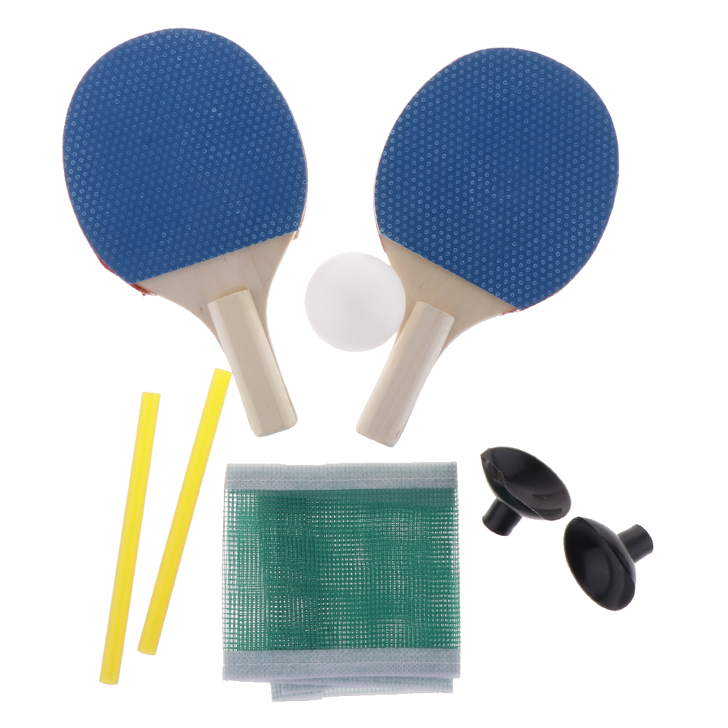 1 par mini bordtennis ping pong racket flaggermus baller nett sett  +1 x ball