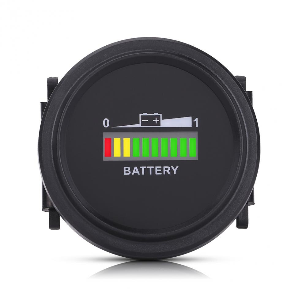 Indicador de batería medidor 12 V/24 V/36 V/48 V/72 V LED indicador Digital de batería medidor indicador para carrito de Golf estilo de coche