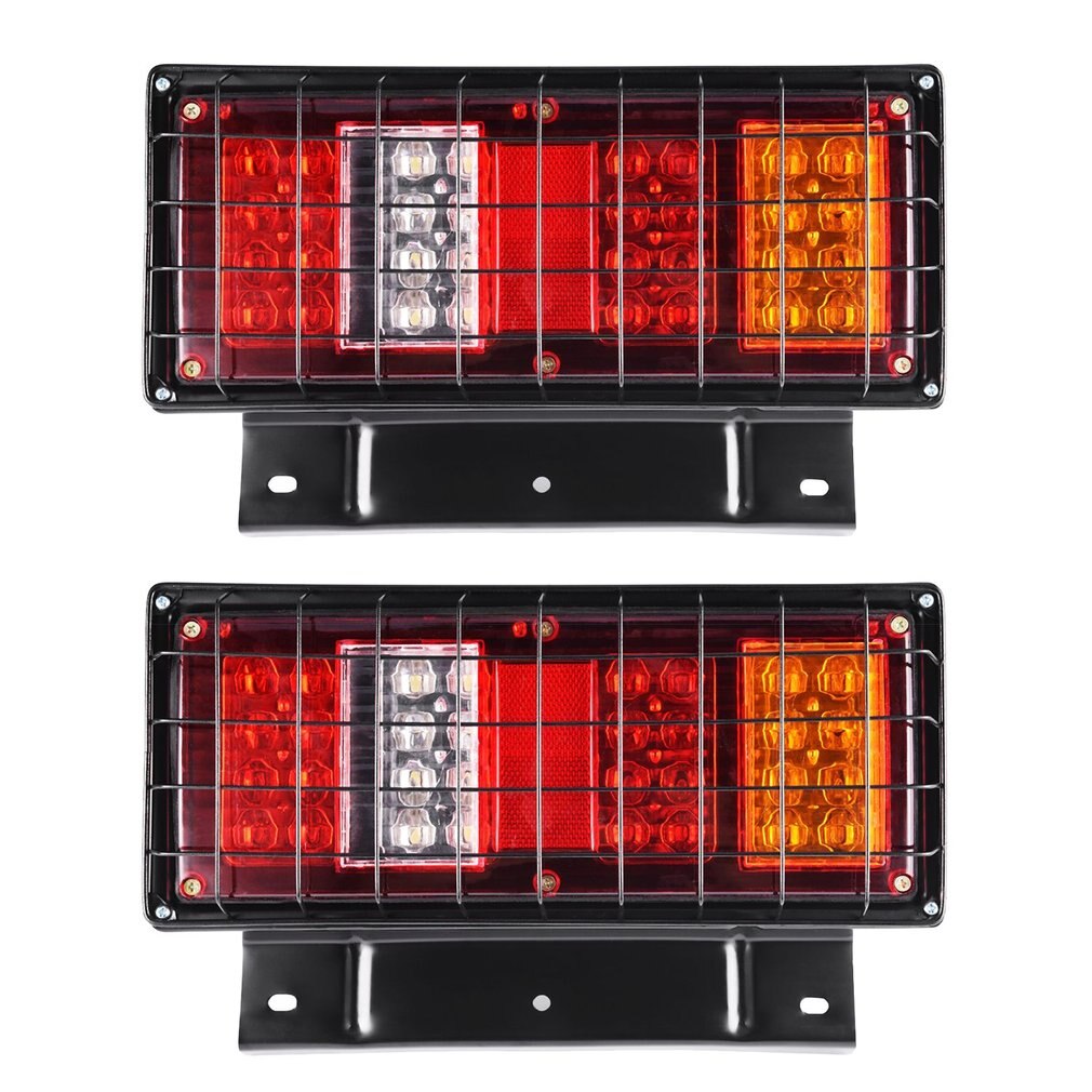 Een 24V 32 Led Langdurige Achterlichten Brake Stop Reverse Licht Multi-Functionele Indicator Lamp Voor vrachtwagen Caravan