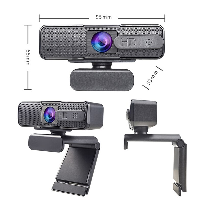 Autofocus Webcam 1080P HD USB Camera per Computer PC Web Camera con microfono Webcamera HD Video Ashu H701 Web Cam per PC