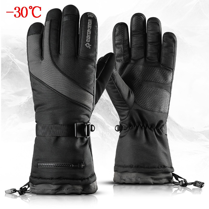 Gants de Ski d'hiver pour la neige, Sport de plein air pour femmes et hommes, imperméables et chauds, pour moto, écran tactile, gants de Ski de Snowboard