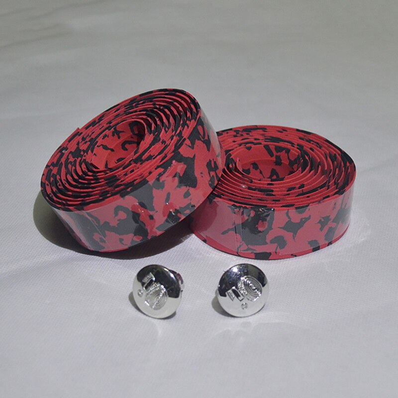 1 stück Rennrad Fahrrad Lenker Band Camouflage Radfahren Griff Gürtel Kork Wrap Mit Bar Plugs Lenker Band Wrap: 9