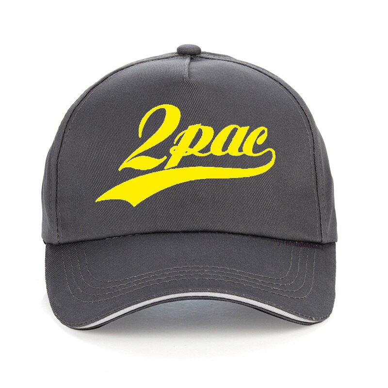 American Ripper Tupac 2pac berretto da Baseball Shakur Rapper hat Summer Rap 2pac cappelli per adolescenti cappello da papà Unisex cappellino Snapback: Oro