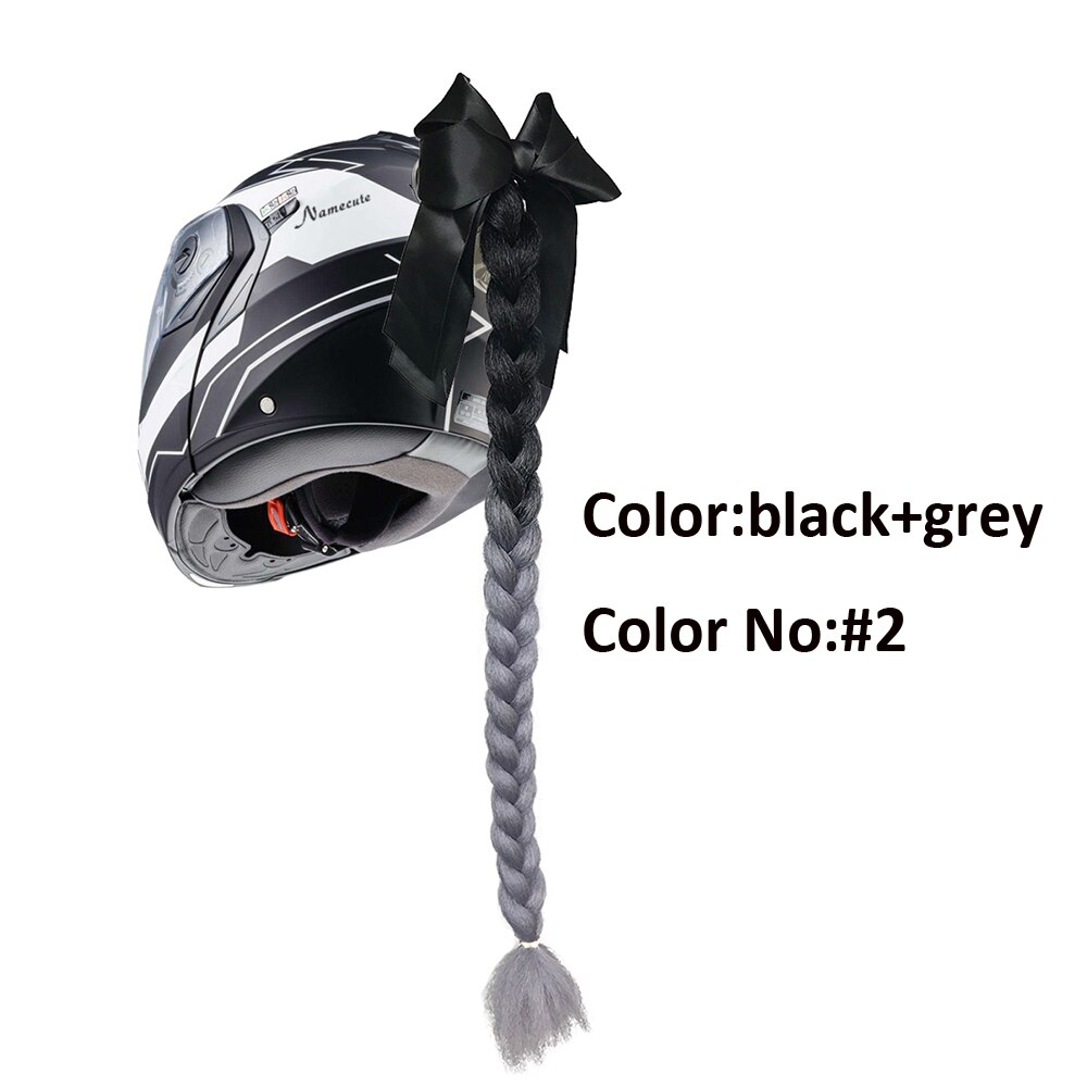 Helmet Braid Motorcycle Motorbike Woman Helmet Braids Twist Sucker Braids for Helmet: 2