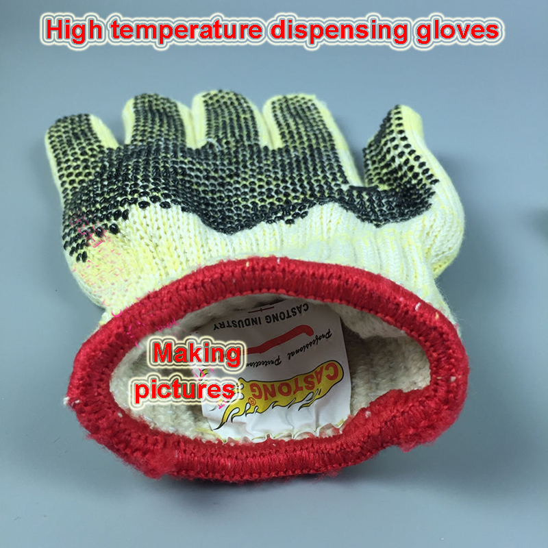 Guantes de alta temperatura de 300 grados, de alta densidad, gel de sílice, adorno de fuego, guantes de seguridad antiquemaduras para hornear