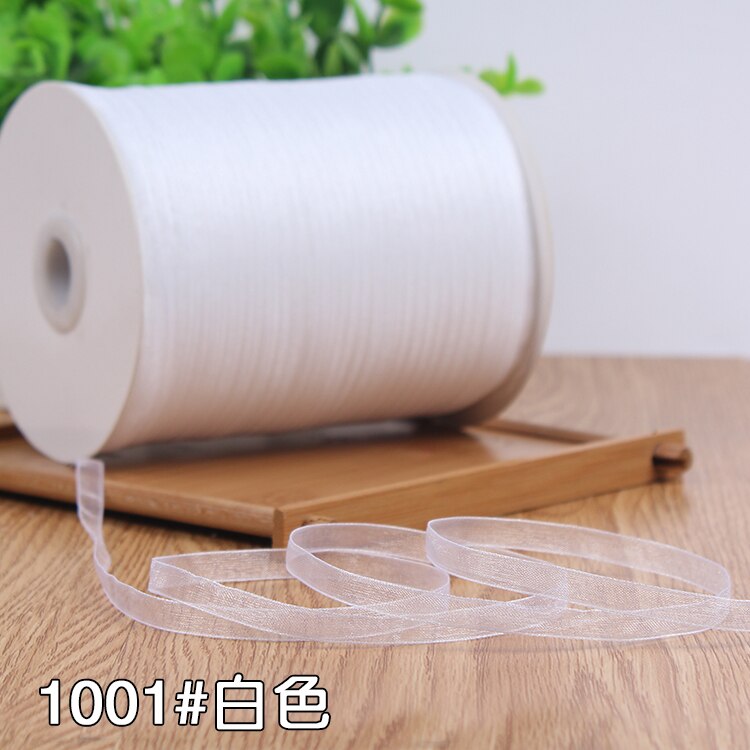 6mm Organza Ribbon (10 Meters/lot) Decorative Packing Wedding Crafts Christmas Wrap Handmade DIY Material Supplies: Grey