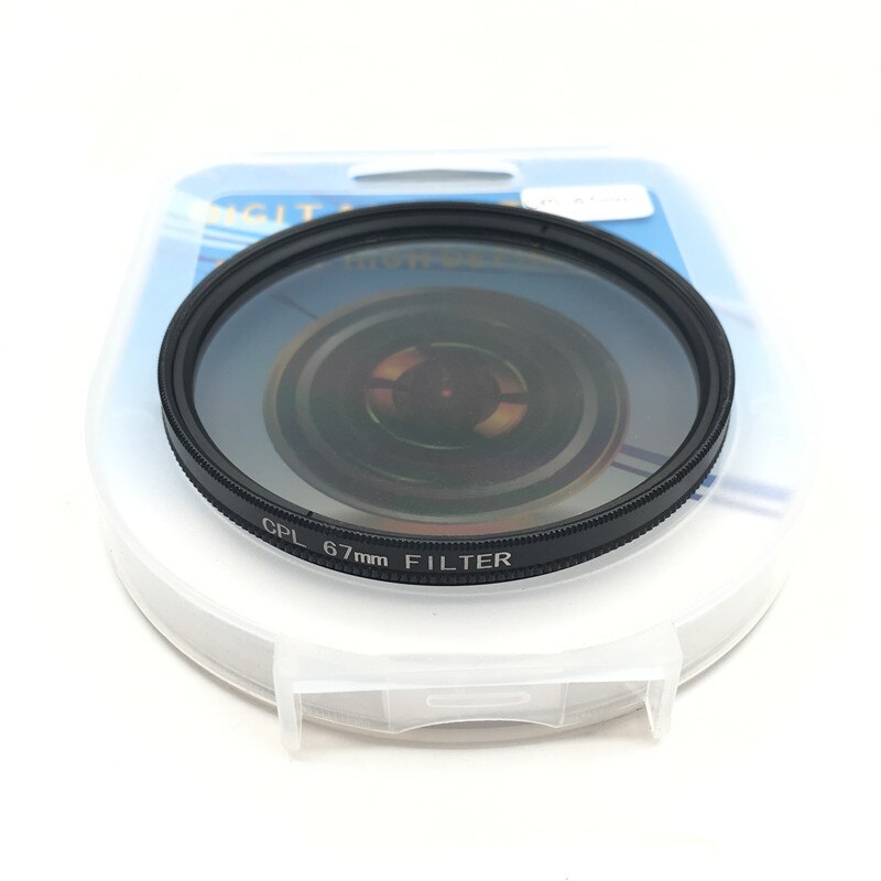 Filtre polariseur circulaire pour appareil photo, pour Canon Nikon DSLR, objectif 52mm/55/58/62/67/72/77/82mm