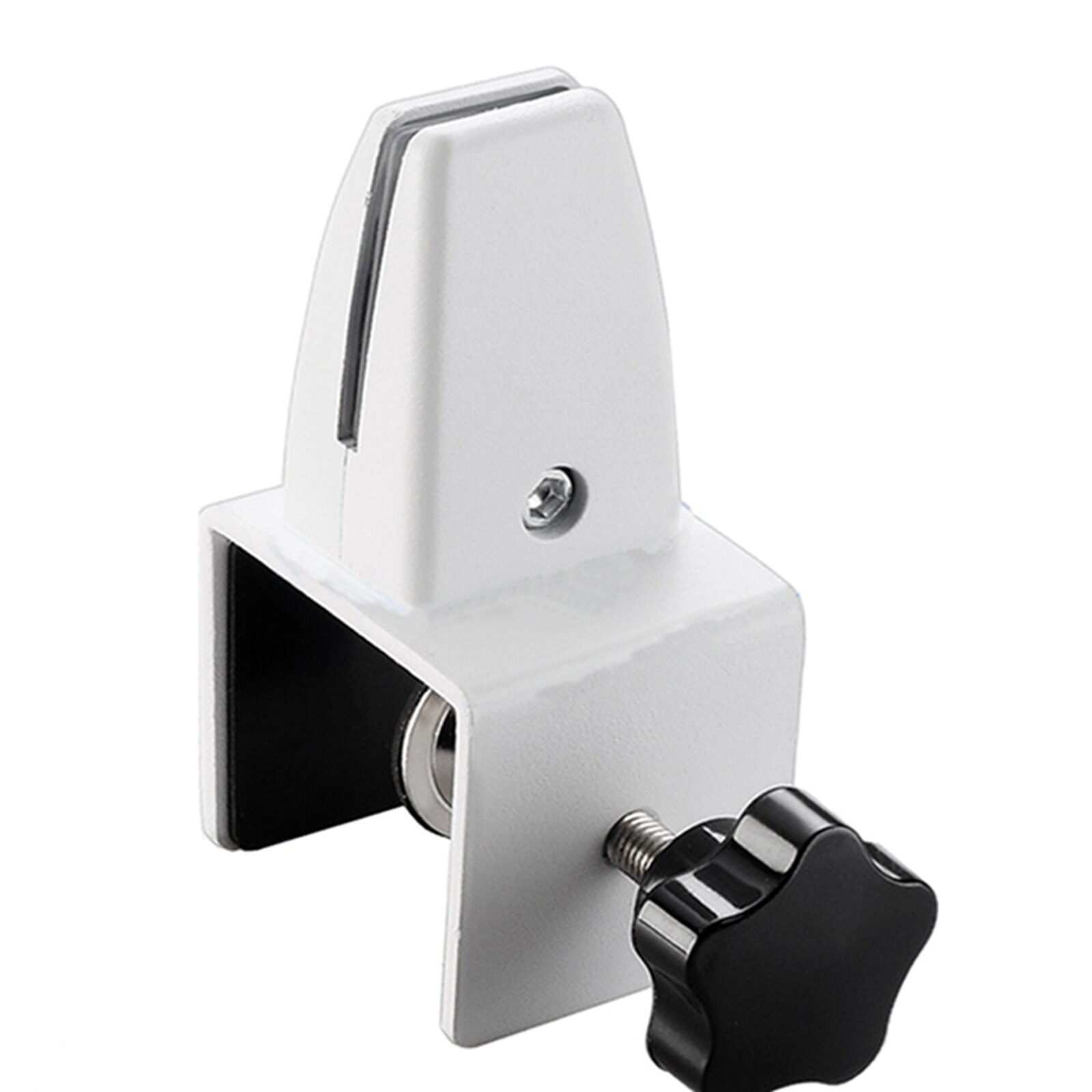 Metal Clamp Bracket Office Desk Divider Bracket Shelf Clip Desk Screen Clip Privacy Panel Screen Clips: Manual White