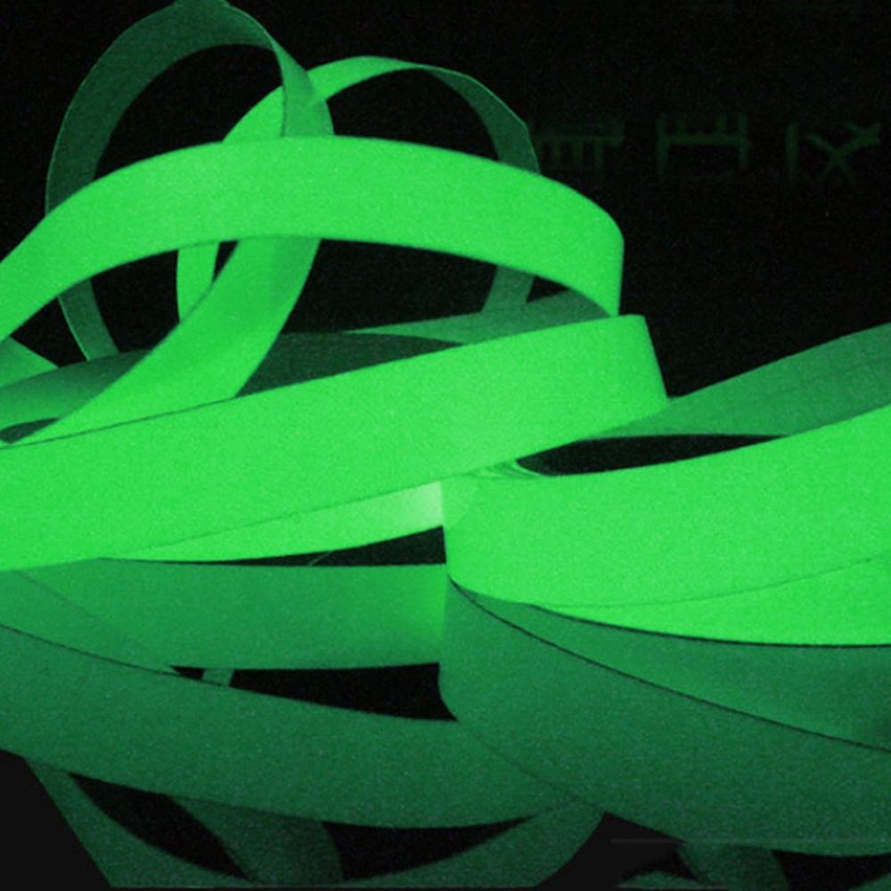 Luminous tape 1.2cm self-adhesive tape night vision glowing Warning safety tape home decoration tape 3M/10M