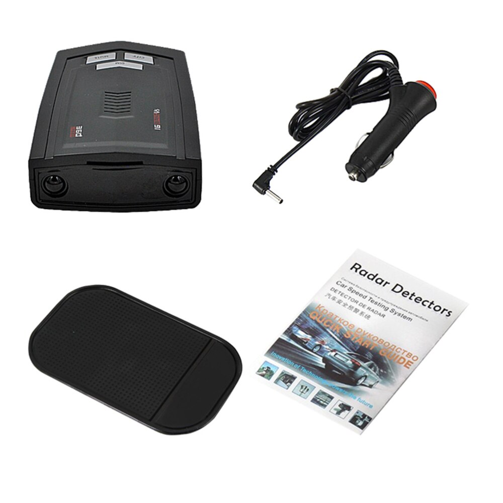 1 Pc Detectors Long Range 360 Degree Detection Voice Reminder 500W 12V LED Display Alarm Speed Camera Detector