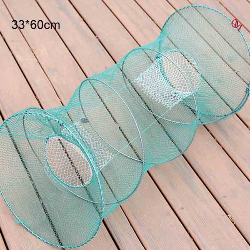 Rete da pesca pieghevole con molla durevole portatile di lunga durata leggero per accessori per reti da pesca pieghevoli da pesca: Grigio chiaro