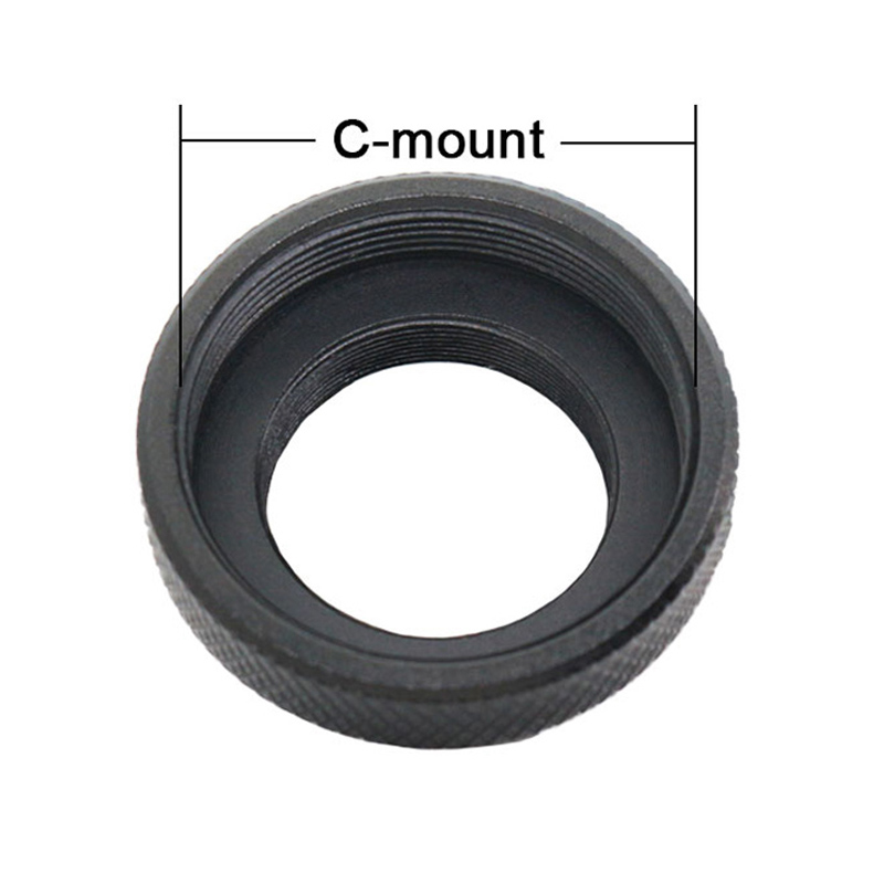 RMS to C Mount Adapter Microscope Camera Adapter Outer RMS to Inner C-mount Ring Adapter for Microscope Camera Objective Lens