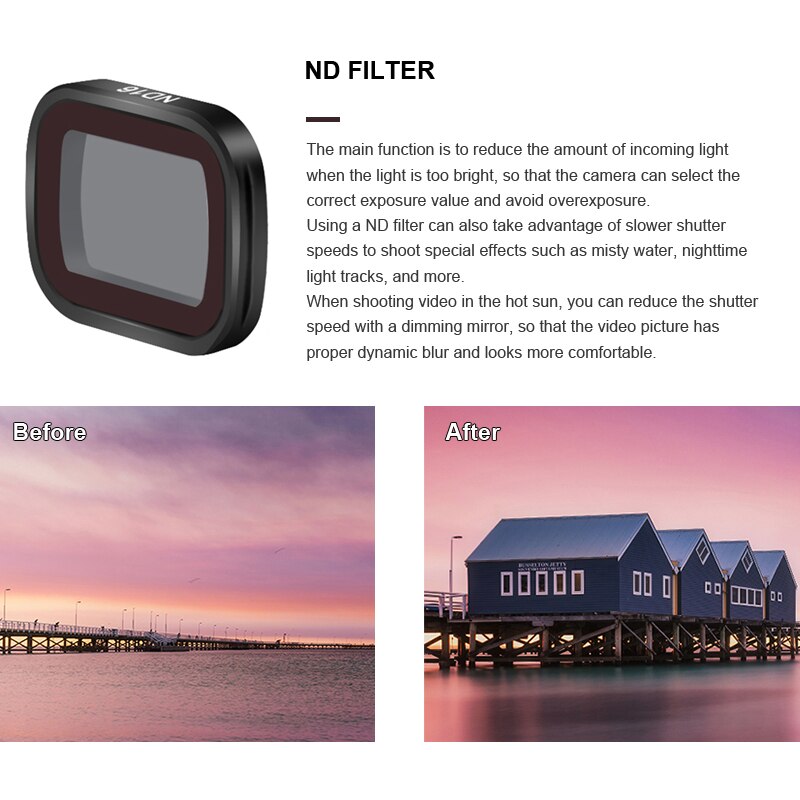 Startrc Osmo Pocket 2 Filter Nd 16 Nd 16 Nd 16 Neutral Density Filter Voor Dji Pocket 2 Optische Glas lens Accessoires