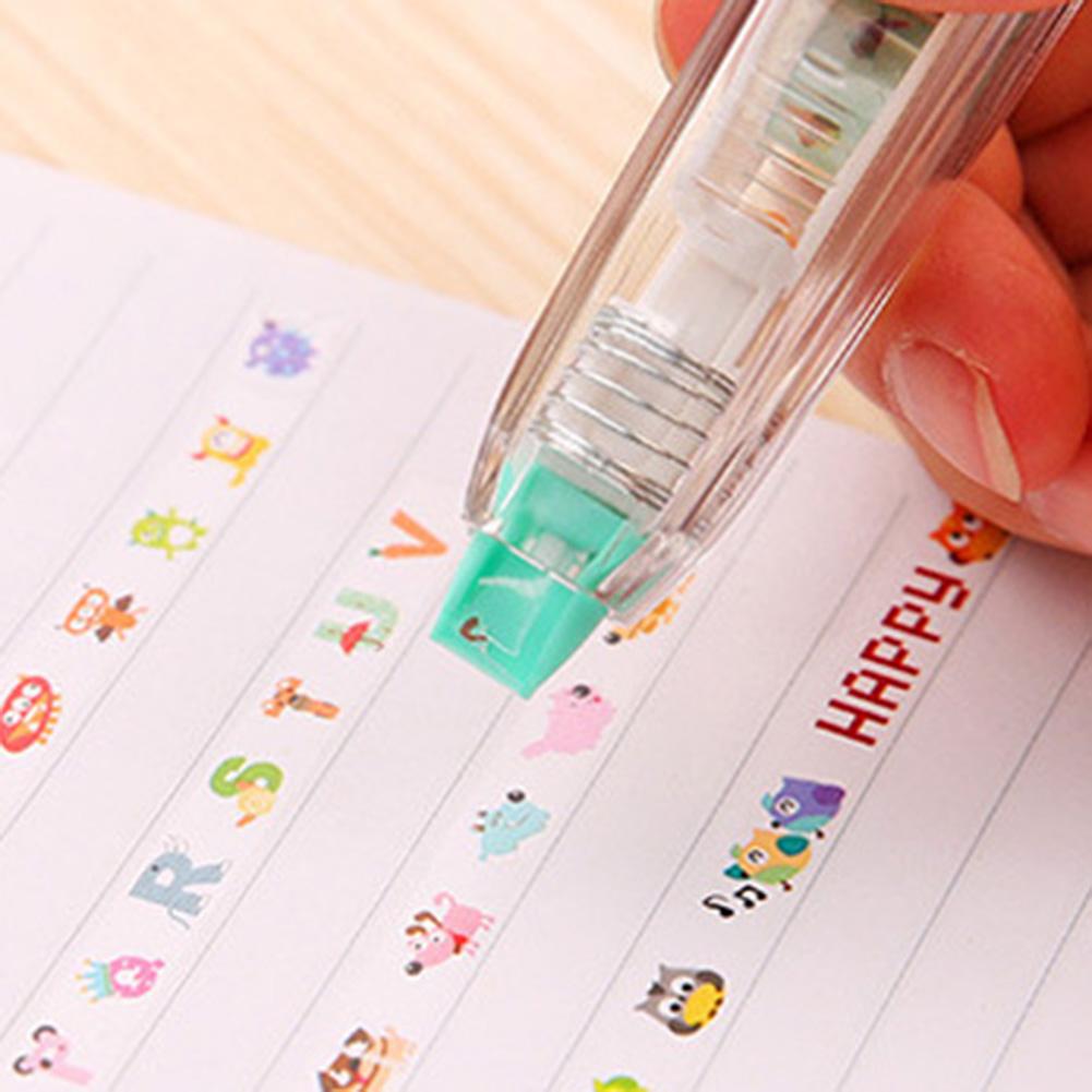 Nette Katze Hund Eule Druck Drücken Korrektur Band Tagebuch Scrapbooking Dekorative Stift
