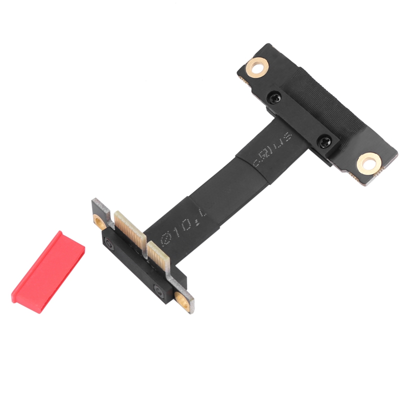 Kabel PCIE X1 pion podwójny 90 stopni kątowy kabel przedłużający PCIe 3.0 X1 robić X1 8Gbps PCI wyrazić 1X karta rozszerzająca