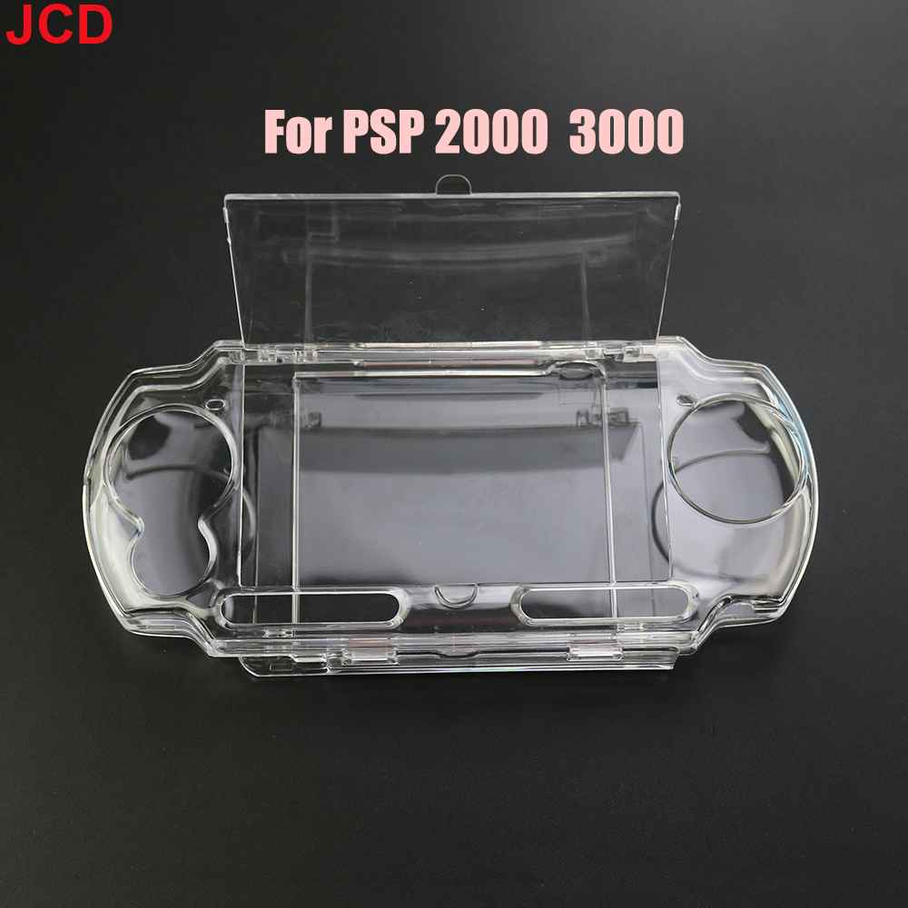 JCD 1 pièces coque de protection rigide transparente en cristal pour PsVita Psv PSP 1000 2000 3000 coque de protection complète du corps: Bleu foncé