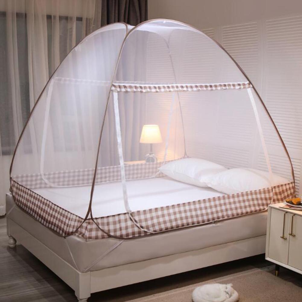 Mosquito Net Bed Canopy Foldable Net For Single Person Automatic Insect Protection Net