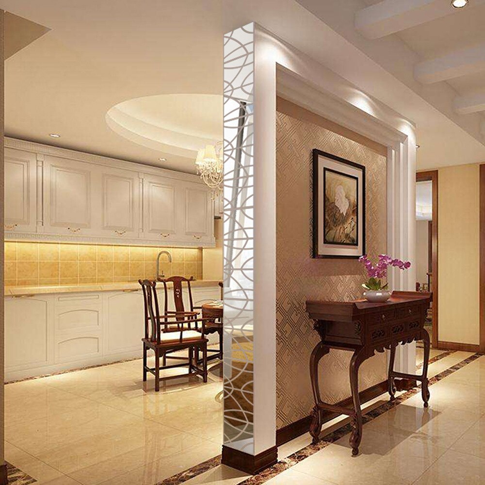 14pcs 3d Mirror Wall Sticker Decal Butterflies 3d Mirror Wall Art Party Wedding Home Decors Rectangle Vinyl Wall Decal #TD