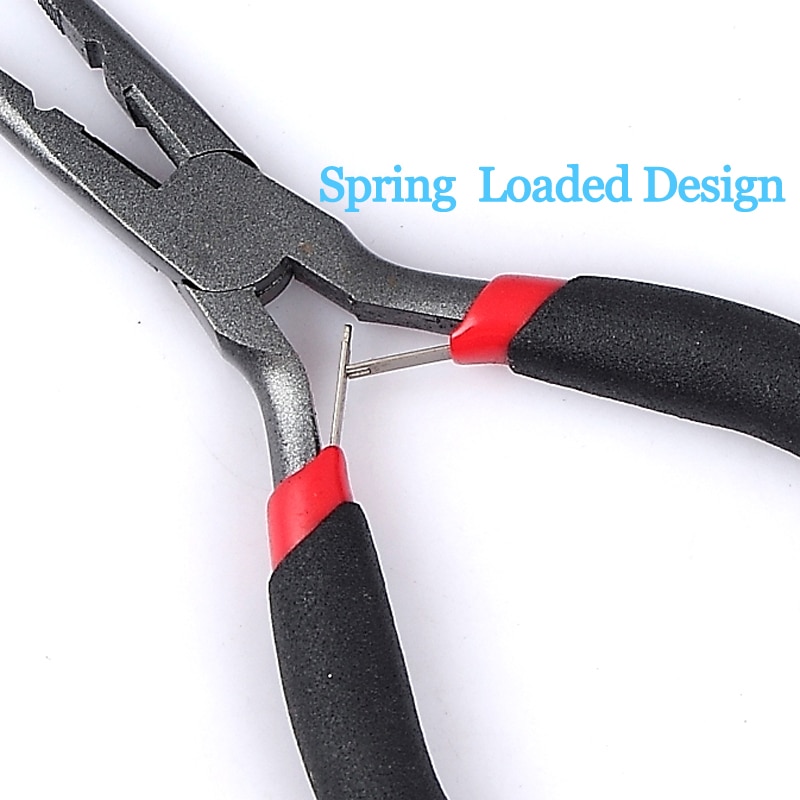 Crazy Shark 5''Mini Fishing pliers High Carbon Steel Split Ring Cutter Line/Wire Scissors Hook Remover Fishing Tools Tackles