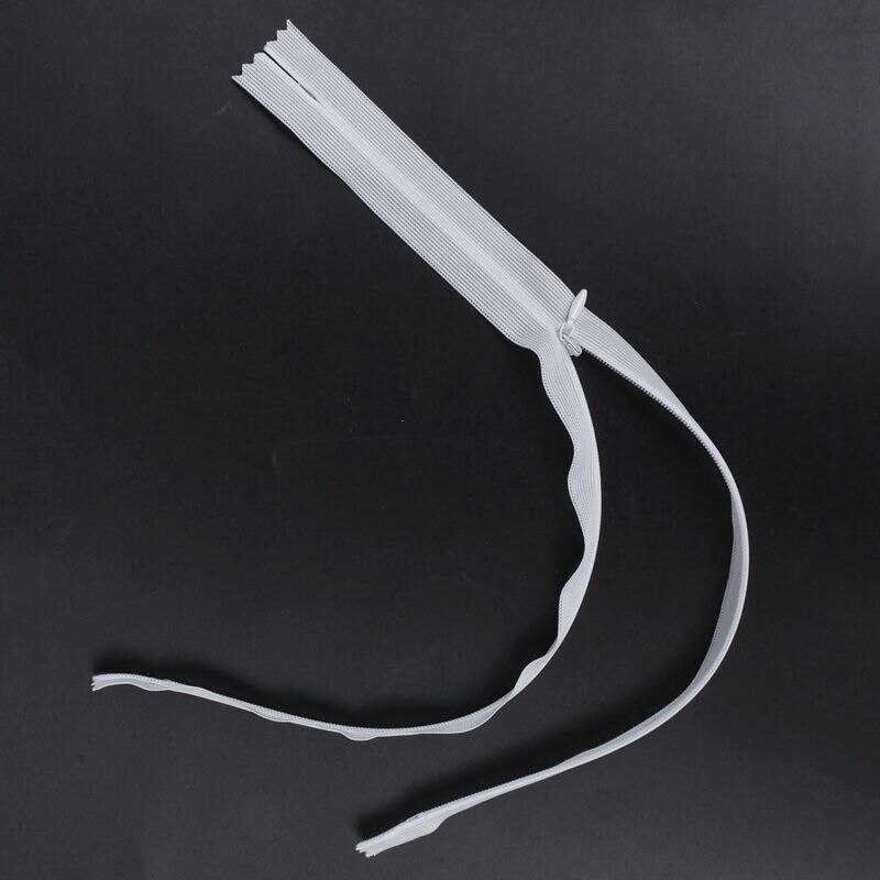 Cremallera oculta Invisible de nailon 16 Uds. Negro y 14 pulgadas (blanco) largo 40cm Modelo 3
