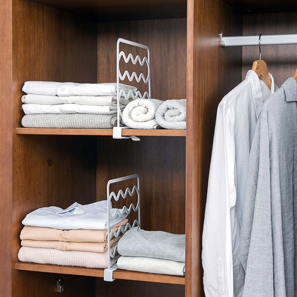Mathiateurs d'étagères de Cisco pour chambre à coucher, synchronisation d'étagères, organisateur d'étagères, organisateur d'armoires de cuisine, rangement d'étagères, évaluation de vêtements, 3 pièces