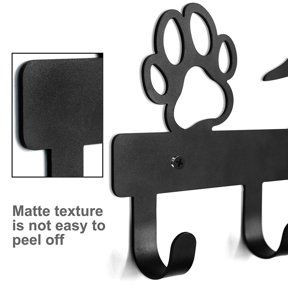 Gancho de Metal montado en la pared para perros y gatos, perchero duradero para ropa, soporte para llaves, organizador de abrigos para mascotas, accesorios para mascotas