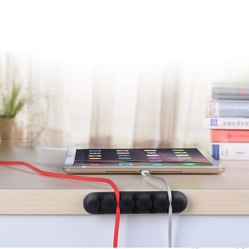 Silicone Phone Cable Holder Organizer Tidy Universal Home Desk Management Storage USB Data Charge Organiser Manager For Office