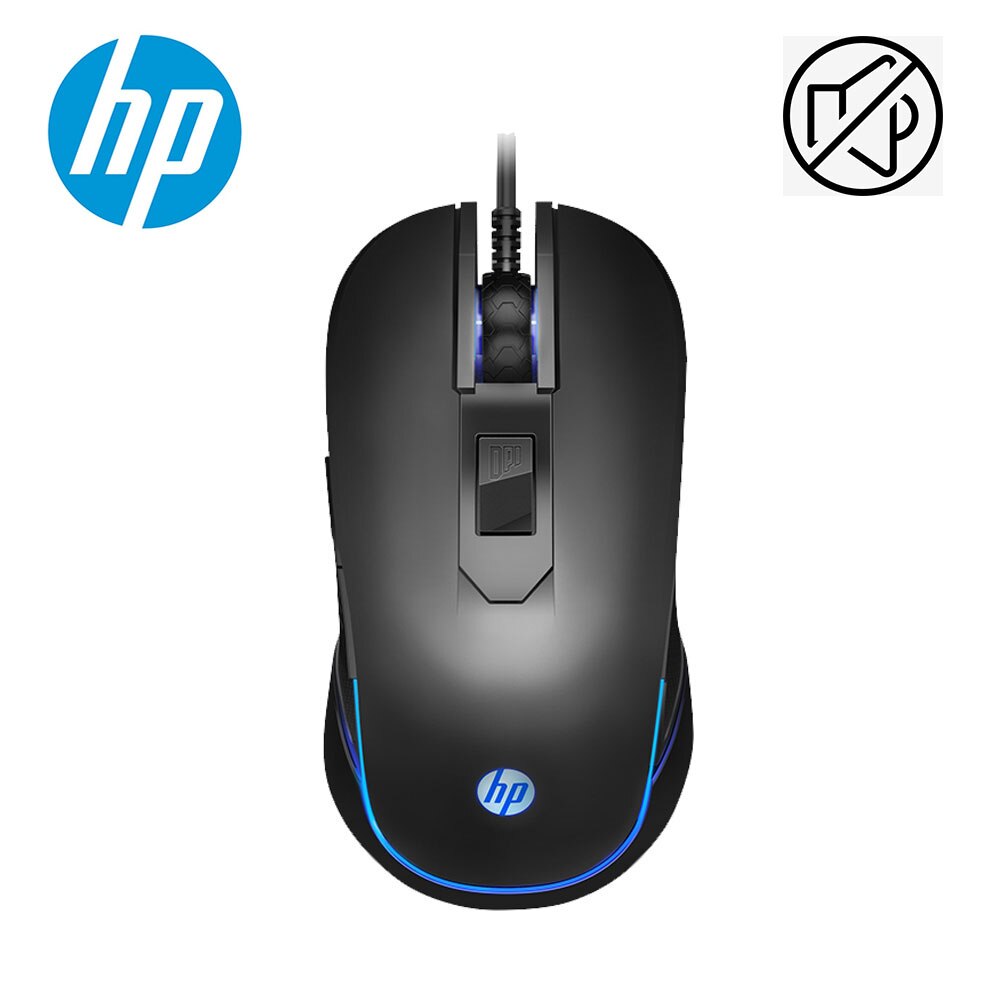 HP M200 Gaming Mouse Macro Wired Ergonomics 2400 DPI RGB Silent Game Mouse for PC Computer Laptop Mice Pro Gamer